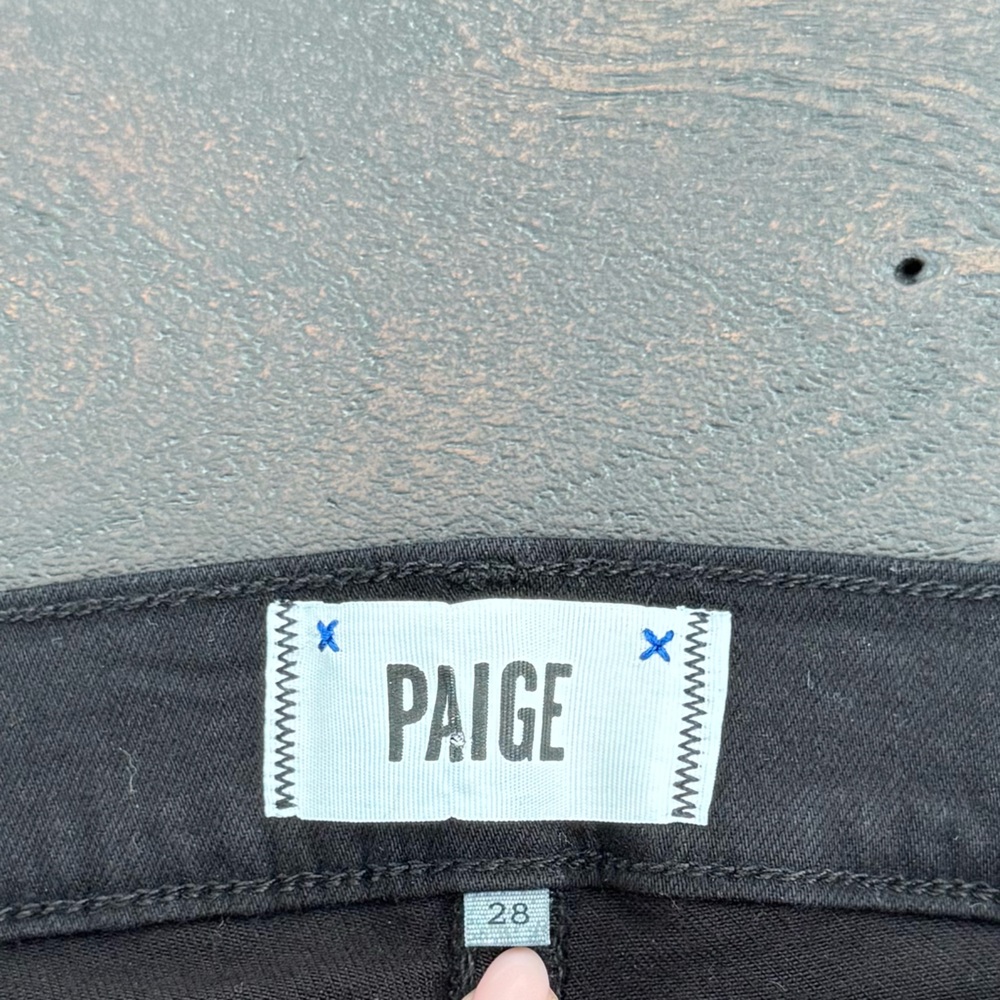 Paige Verdugo Ultra Skinny Black Jeans Size 28 - Picture 2 of 5